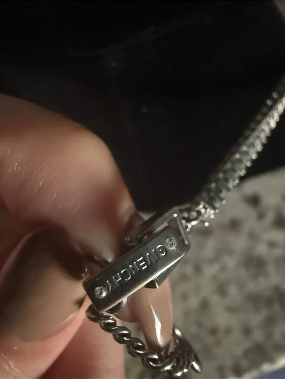 GIVENCHY crystal Tennis Necklace
